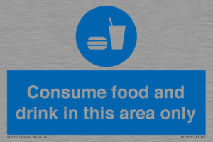 MV7592: Consume food and drink in this area only