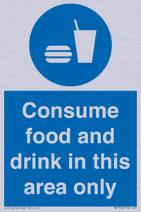 MV7592: Consume food and drink in this area only
