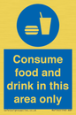 MV7592: Consume food and drink in this area only