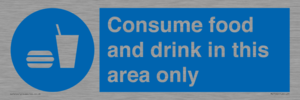 MV7592: Consume food and drink in this area only