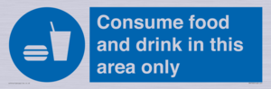 MV7592: Consume food and drink in this area only