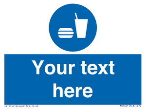 MV7601: Custom mandatory eat and drink