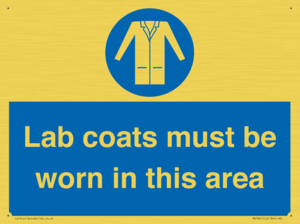 MV7841: Lab coats must be worn in this area