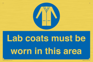 MV7841: Lab coats must be worn in this area