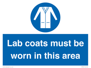 MV7841: Lab coats must be worn in this area