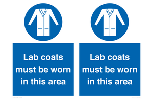 MV7841: Lab coats must be worn in this area