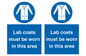 MV7841: Lab coats must be worn in this area