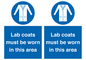 MV7841: Lab coats must be worn in this area