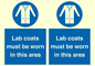 MV7841: Lab coats must be worn in this area