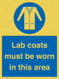 MV7841: Lab coats must be worn in this area