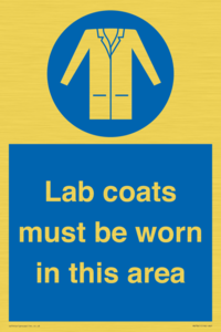 MV7841: Lab coats must be worn in this area