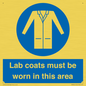 MV7841: Lab coats must be worn in this area