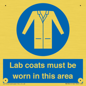 MV7841: Lab coats must be worn in this area