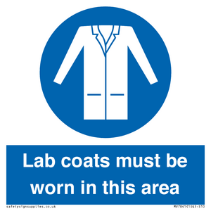 MV7841: Lab coats must be worn in this area
