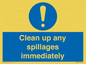 MV7861: Clean up any spillages immediately
