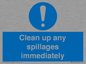 MV7861: Clean up any spillages immediately