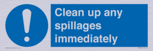 MV7861: Clean up any spillages immediately
