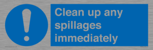 MV7861: Clean up any spillages immediately