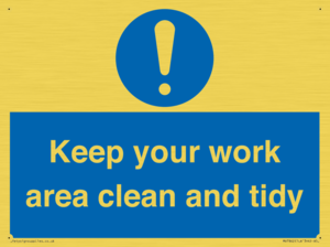 MV7862: Keep your work area clean and tidy