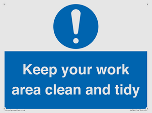 MV7862: Keep your work area clean and tidy