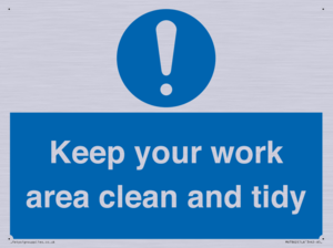 MV7862: Keep your work area clean and tidy