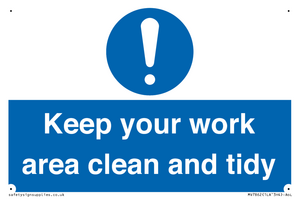MV7862: Keep your work area clean and tidy