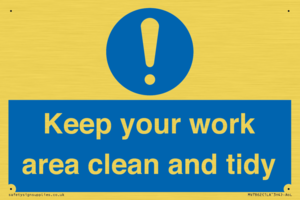 MV7862: Keep your work area clean and tidy