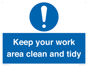MV7862: Keep your work area clean and tidy