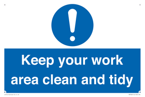 MV7862: Keep your work area clean and tidy