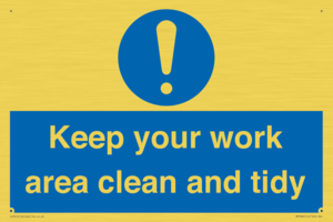 MV7862: Keep your work area clean and tidy