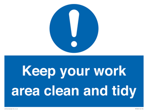 MV7862: Keep your work area clean and tidy
