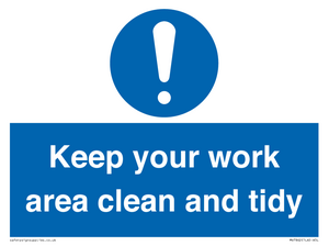 MV7862: Keep your work area clean and tidy