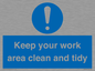 MV7862: Keep your work area clean and tidy