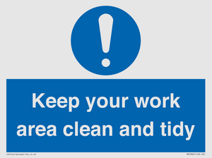 MV7862: Keep your work area clean and tidy