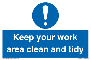 MV7862: Keep your work area clean and tidy