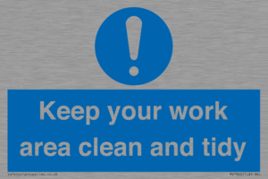 MV7862: Keep your work area clean and tidy