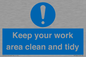 MV7862: Keep your work area clean and tidy