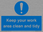 MV7862: Keep your work area clean and tidy