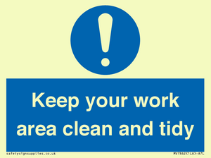 MV7862: Keep your work area clean and tidy