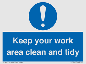 MV7862: Keep your work area clean and tidy