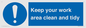 MV7862: Keep your work area clean and tidy