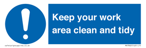 MV7862: Keep your work area clean and tidy