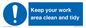 MV7862: Keep your work area clean and tidy