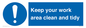 MV7862: Keep your work area clean and tidy