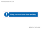 MV7862: Keep your work area clean and tidy
