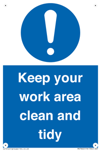MV7862: Keep your work area clean and tidy