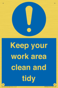MV7862: Keep your work area clean and tidy