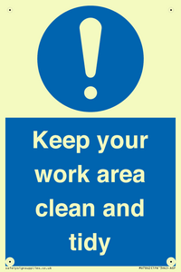 MV7862: Keep your work area clean and tidy