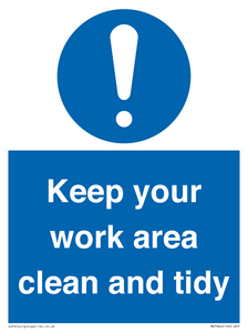 MV7862: Keep your work area clean and tidy