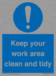 MV7862: Keep your work area clean and tidy
